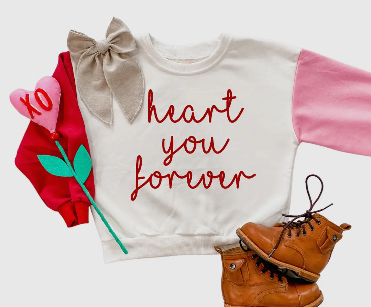 Valentines heart top for girls