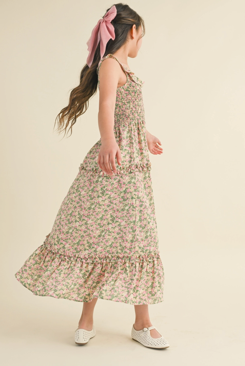 Floral Country Club Casual Dress - Girls