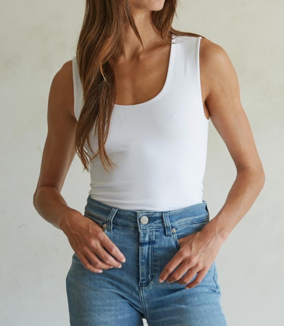 Double Layered Basic Top- Women