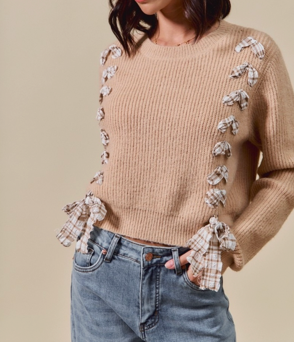 nude with rustic country lace details