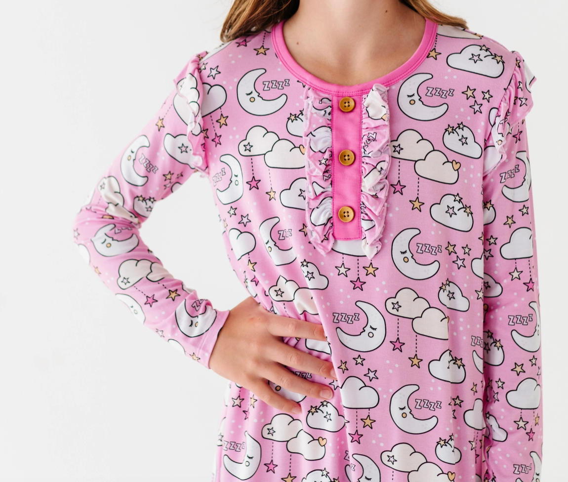 kids sleepwear dress birthday party sleepover