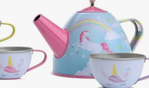 magical tin tea set