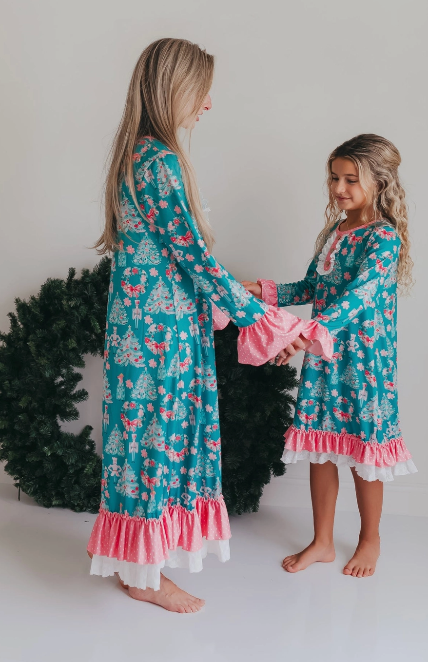 lounge gown christmas holiday nutcracker