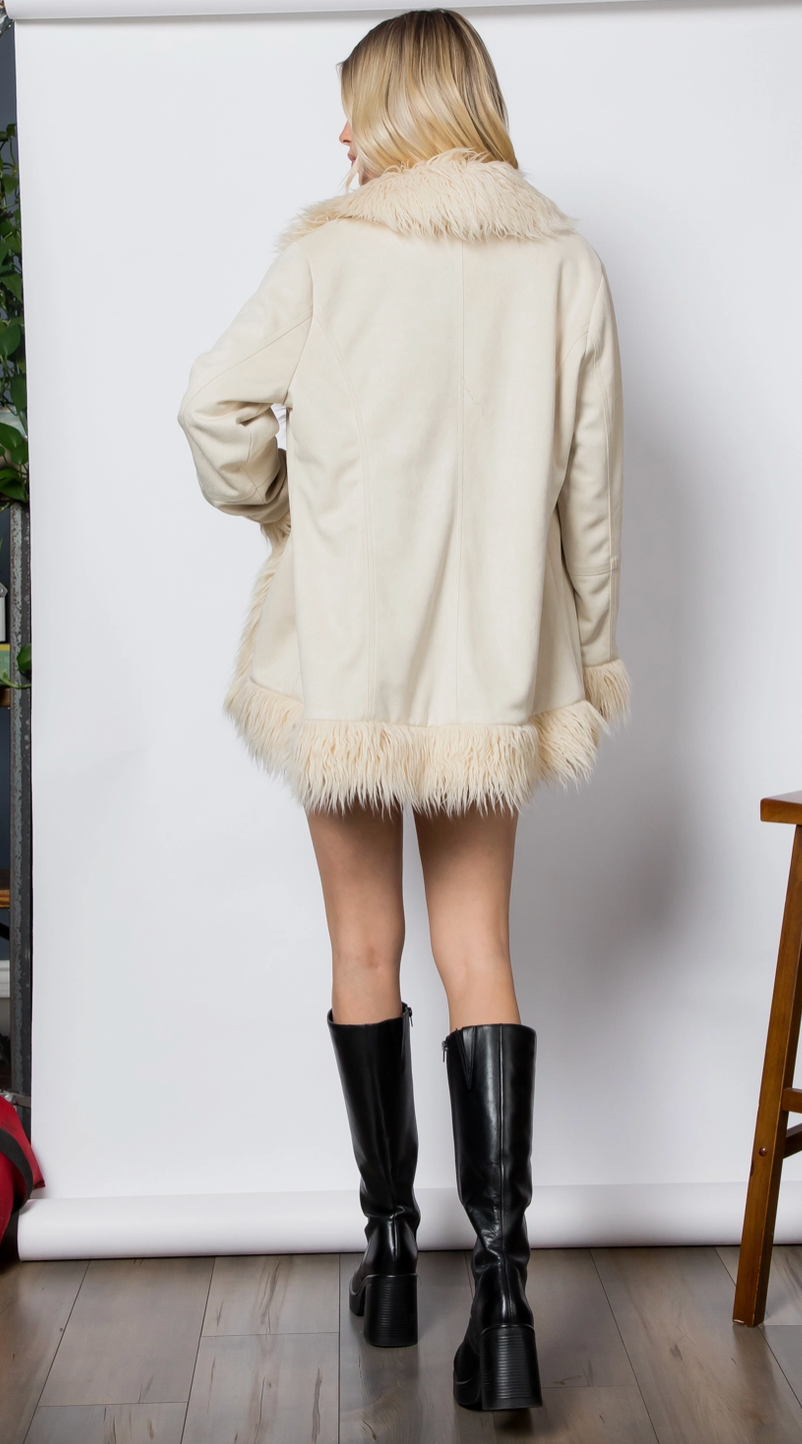 Fur jacket East coast country club casual chic coat