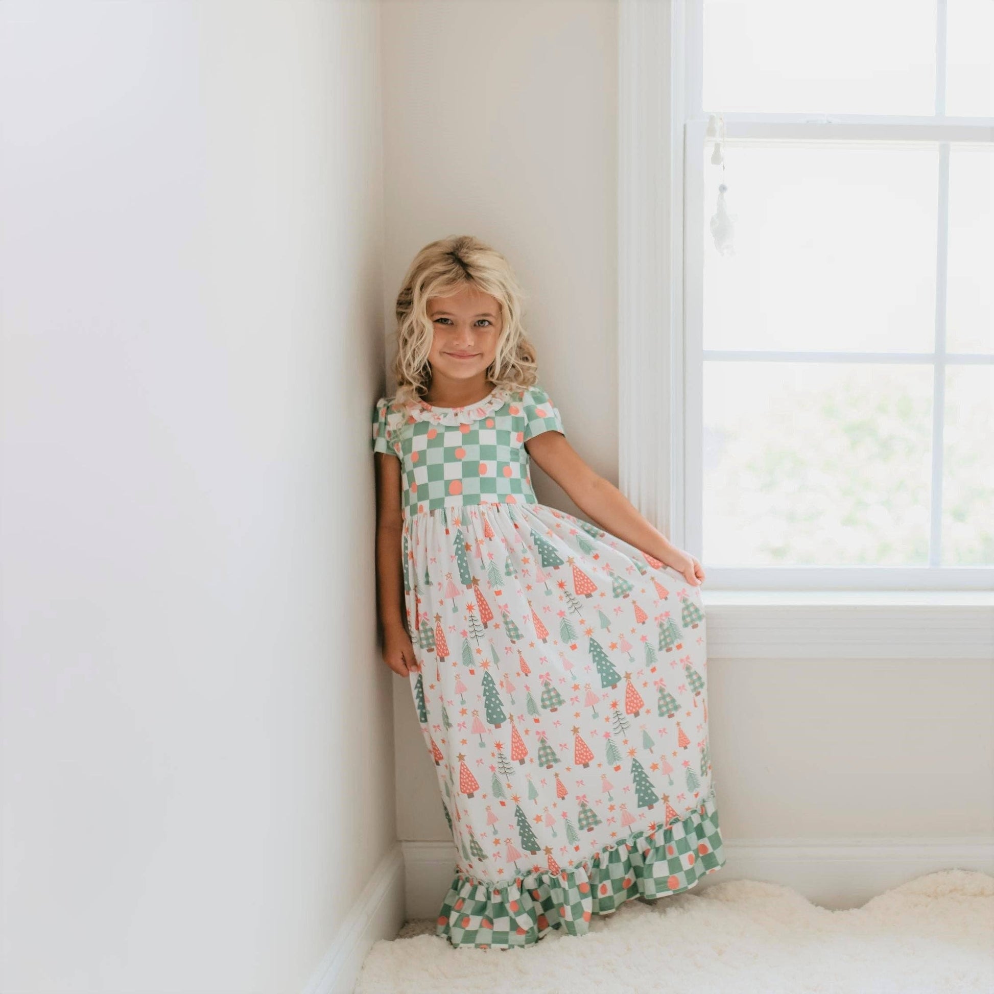 christmas tree pajamas holiday dress